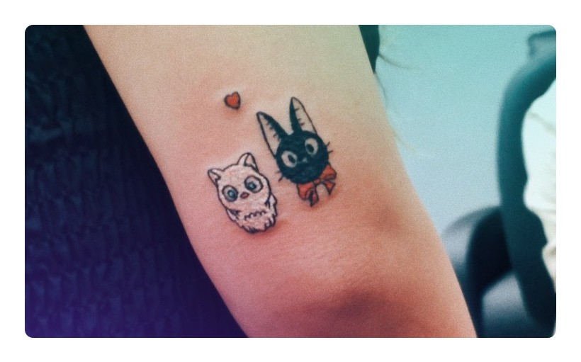 Studio Ghibli matching tattoos