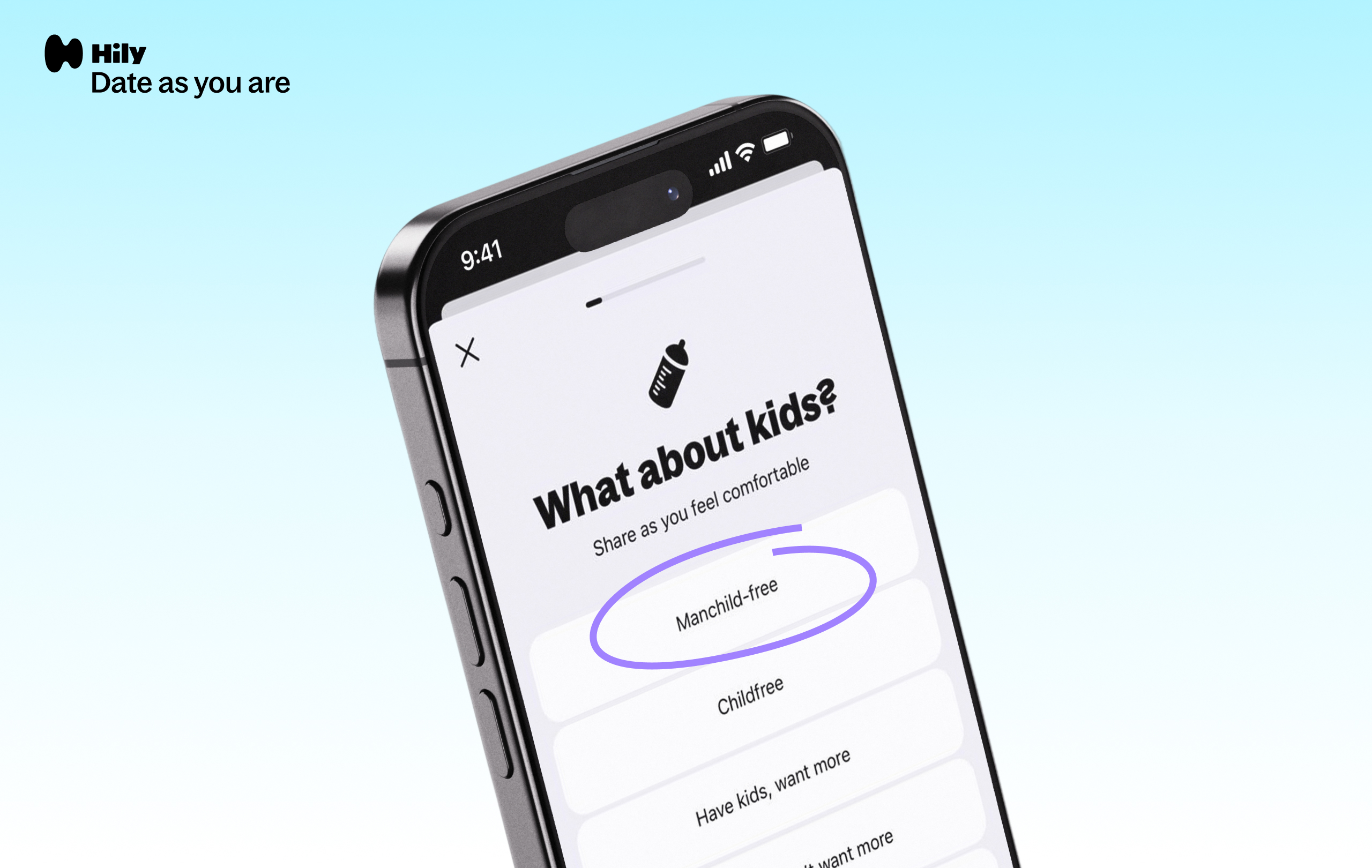 mobile screenshot from Hily app